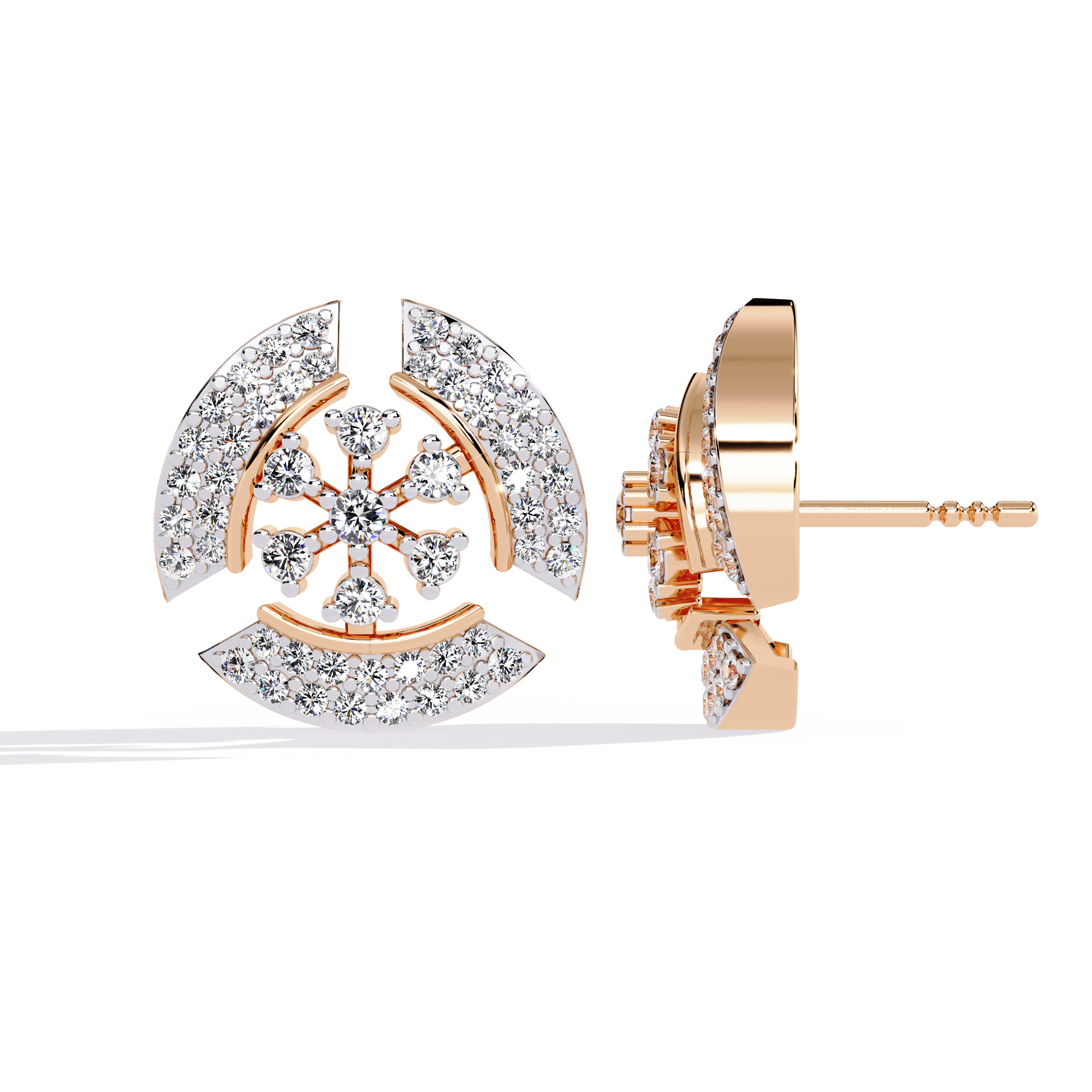 Astra Pavé Snowflake Earrings