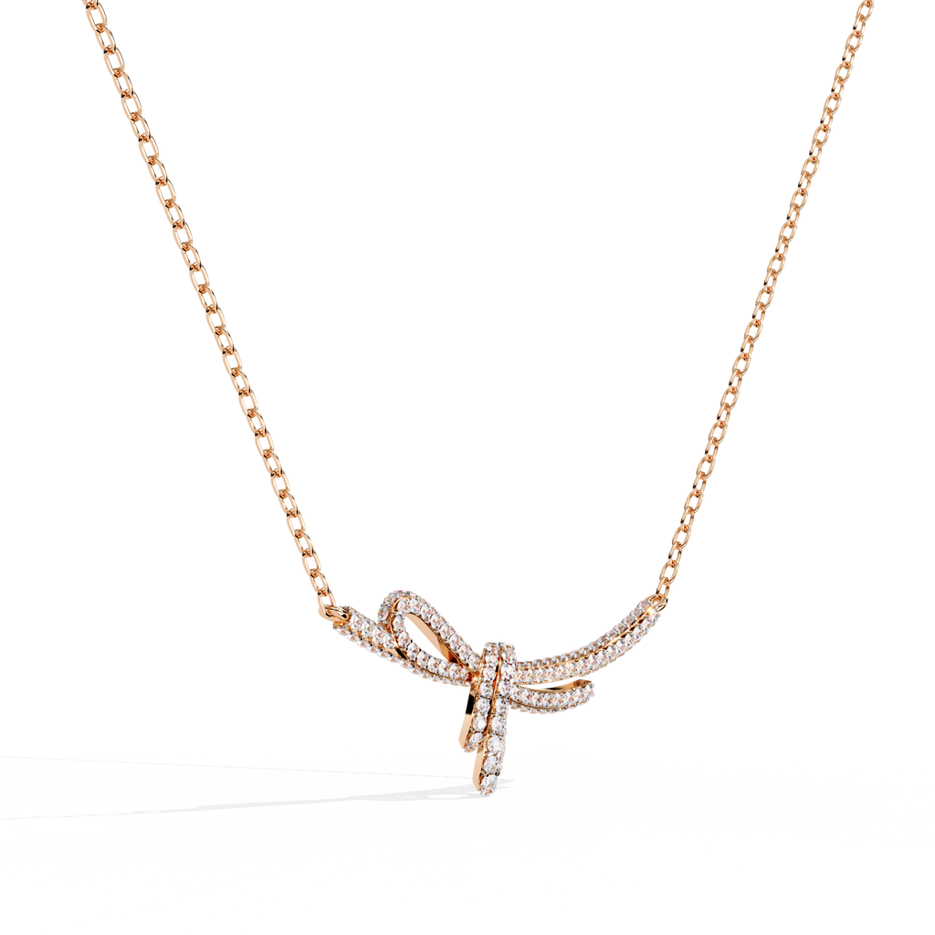 Eternal Knot Diamond Necklace