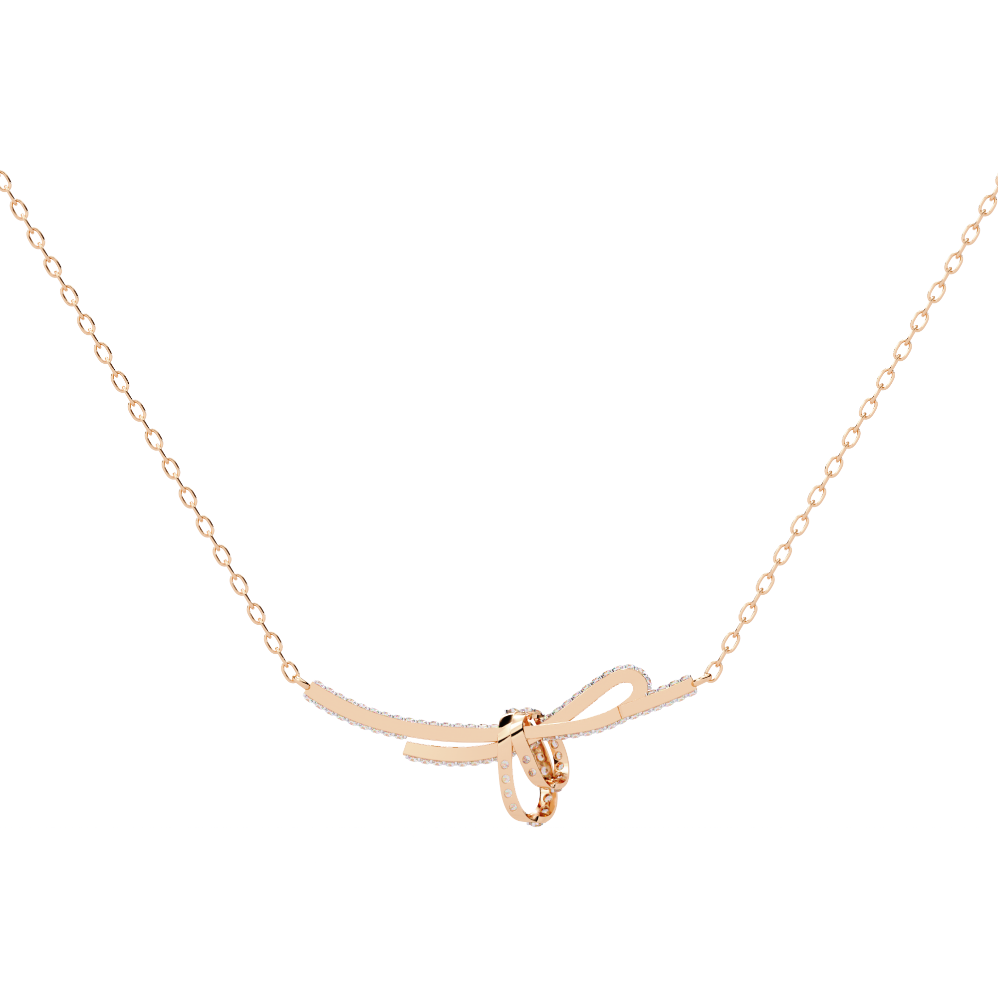 Eternal Knot Diamond Necklace