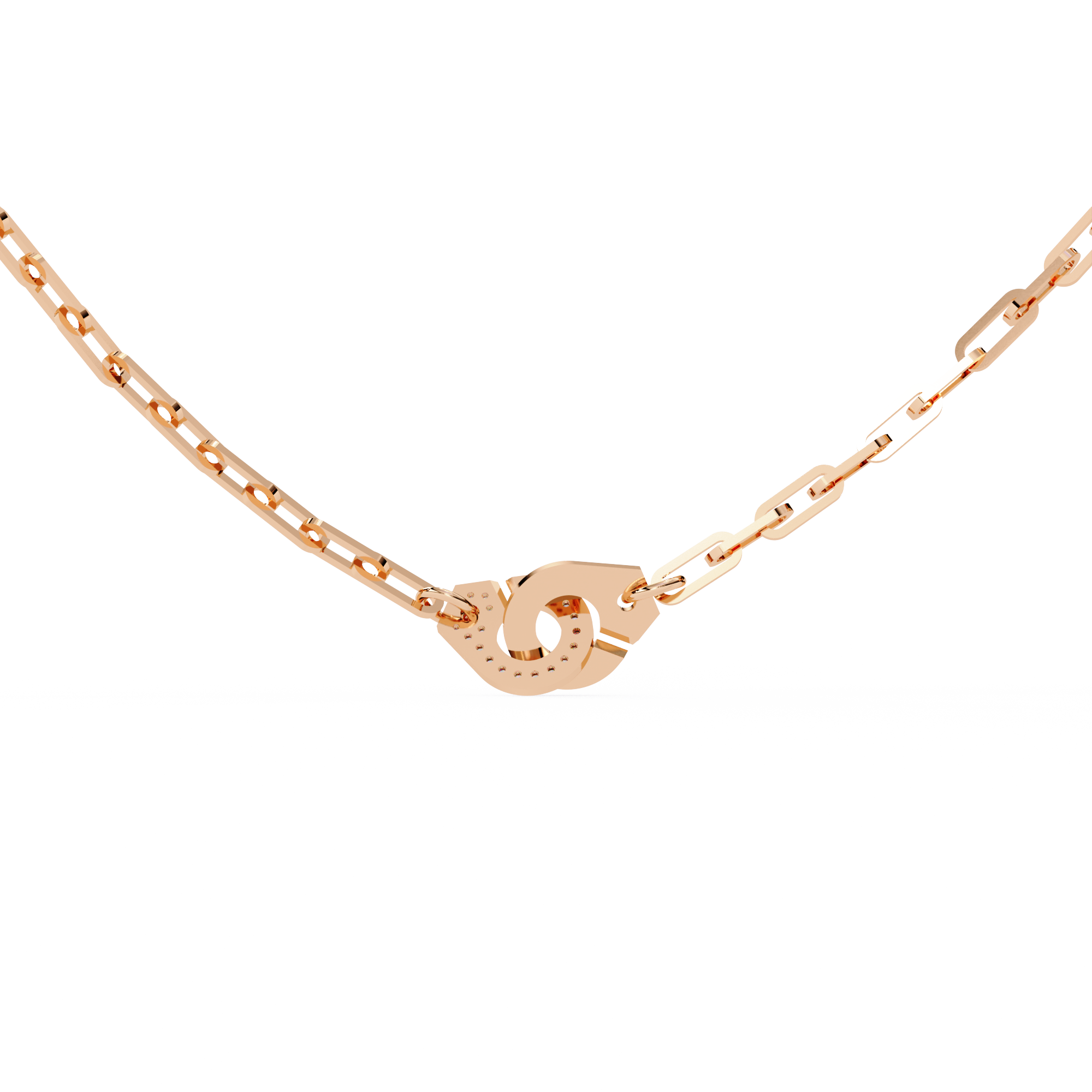 Nova Bolt Diamond Link Necklace