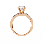 Round Cut Swirl Lab Grown Diamond Ring